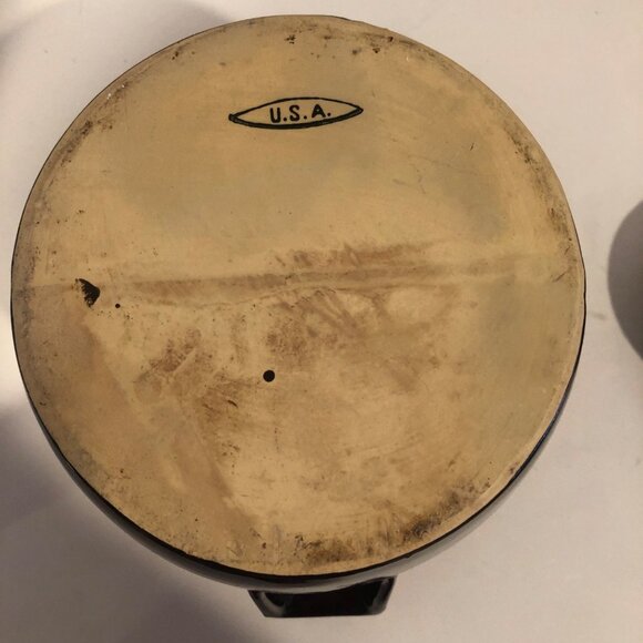 Primitive McCoy Beanpot in Drip Glazing with Handles USA - Picture 8 of 12